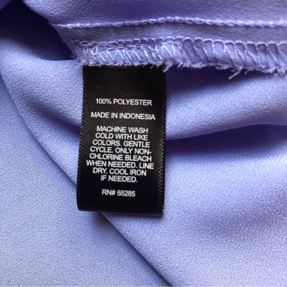 Express Periwinkle V-Neck Half Zip Blouse, GUC, XS - Picture 11 of 13